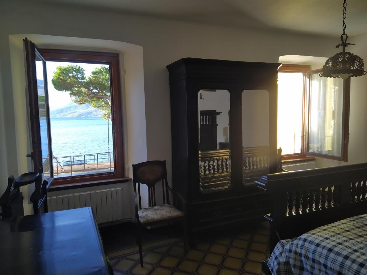 Casa D'Epoca Fronte Lago A Domaso Lago Di Como Bagian luar foto
