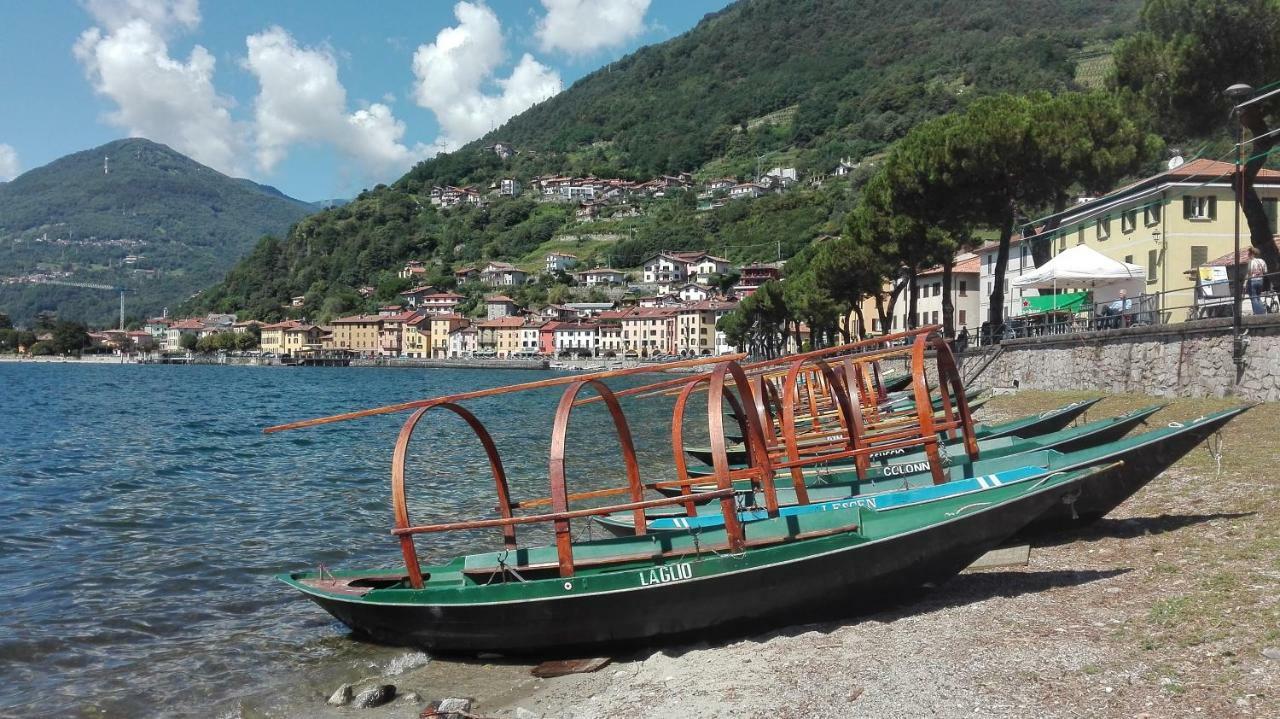 Casa D'Epoca Fronte Lago A Domaso Lago Di Como Bagian luar foto
